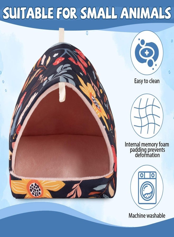 INKNOTE 2 Pcs Guinea Pig Hideout Guinea Pig Tunnel Bed Washable Small cage Accessories for Little Bunny Hamsters Hedgehog Ferret Chinchilla and Other Small Animals,2 Styles, 7.9 Inches - Image 3