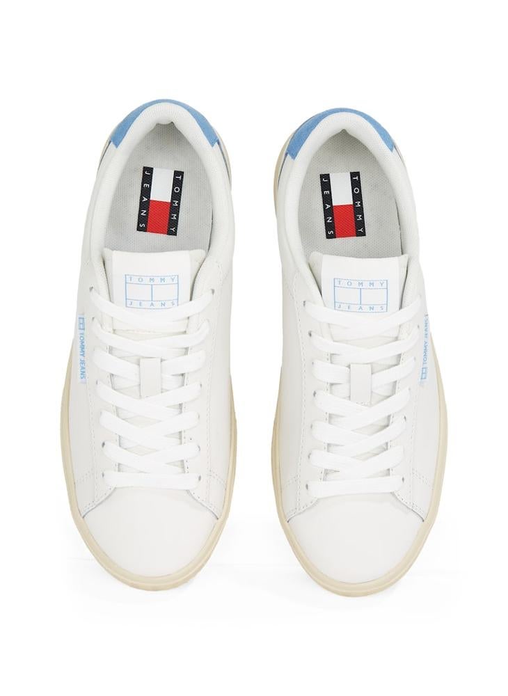 TOMMY JEANS - Cupsole Lace Up Low Top Sneakers - Image 1