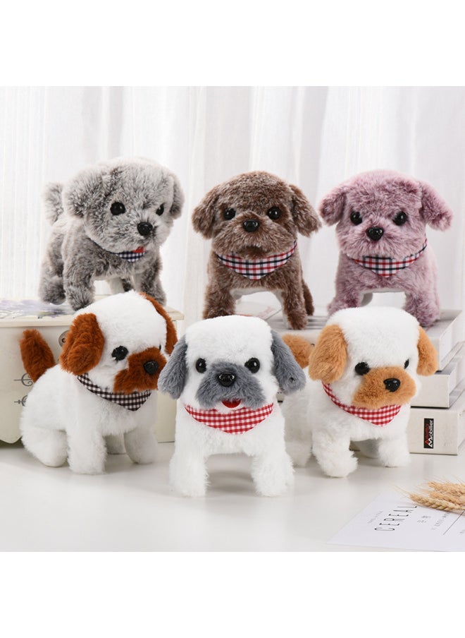 Electric Puppy Plush Electric Toy Dog Can Walk Will Call Simulation Dog Stall Pet Toy Night Market Wholesale-Color:Macey Dog ]  - Image 3