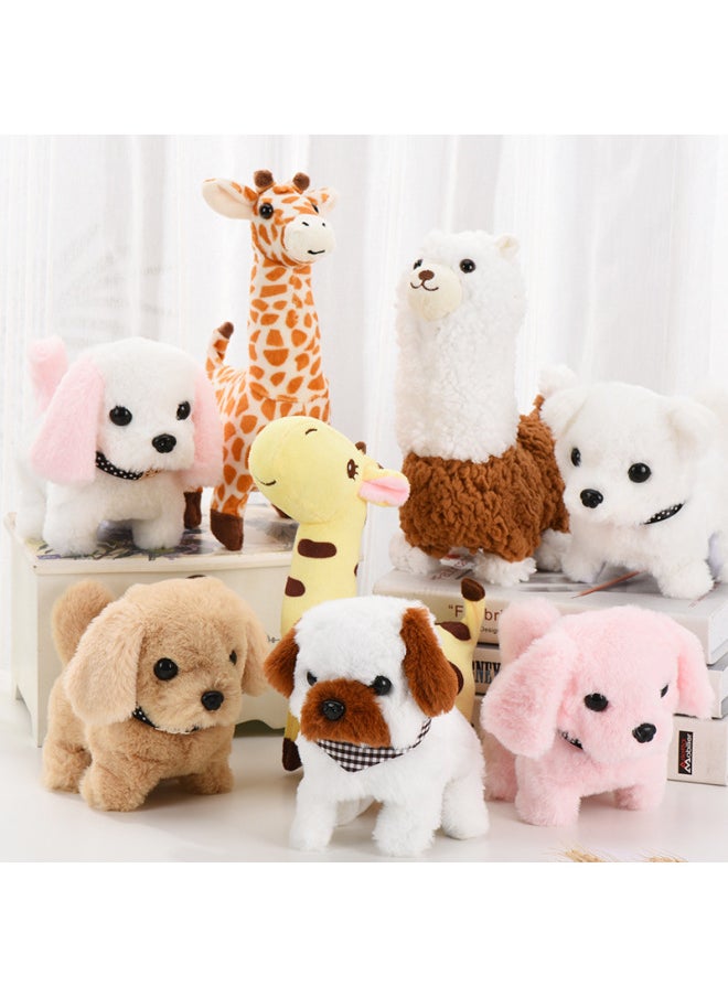 Electric Puppy Plush Electric Toy Dog Can Walk Will Call Simulation Dog Stall Pet Toy Night Market Wholesale-Color:Macey Dog ]  - Image 2