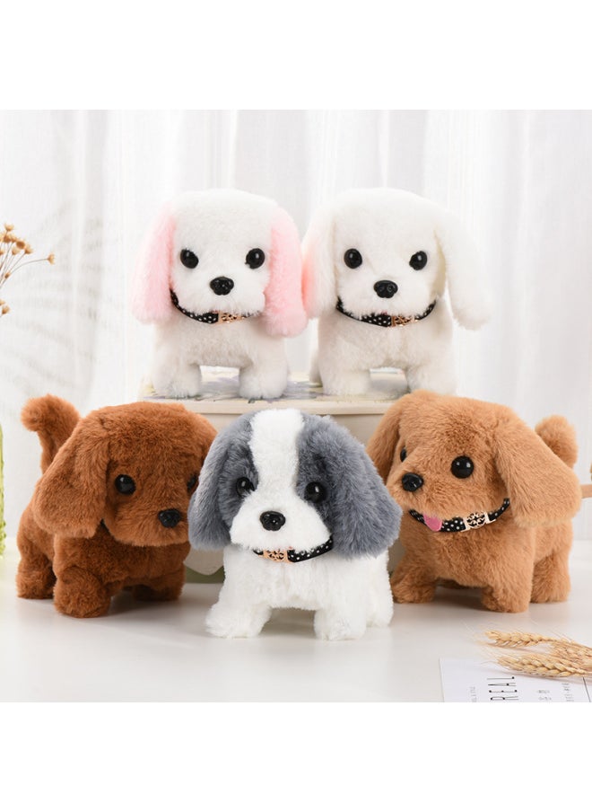 Electric Puppy Plush Electric Toy Dog Can Walk Will Call Simulation Dog Stall Pet Toy Night Market Wholesale-Color:Macey Dog ]  - Image 5