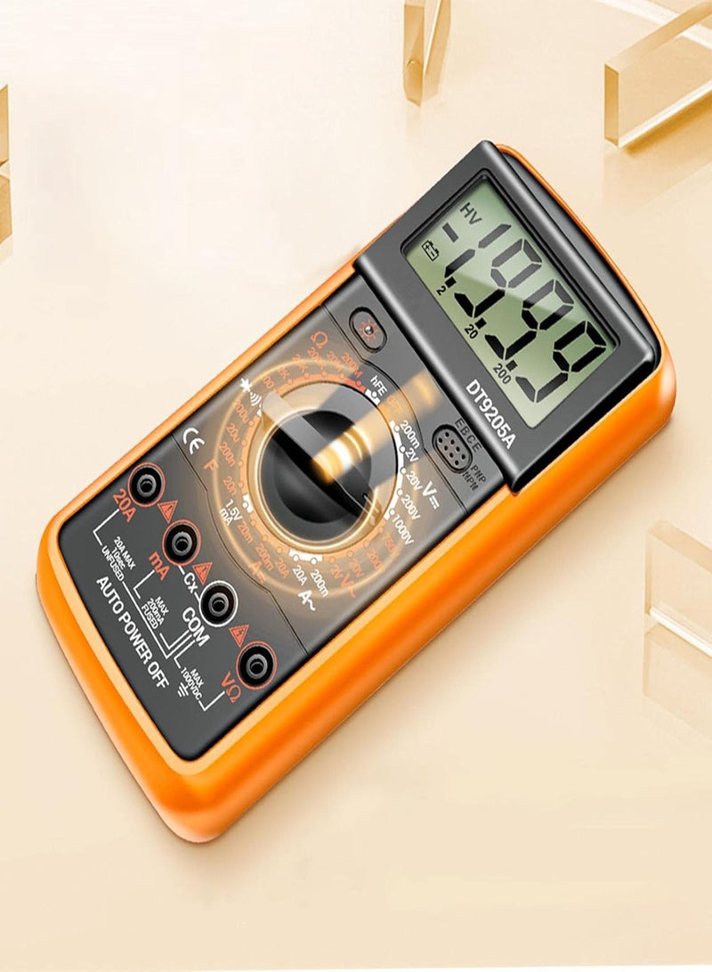 GGOOT DT9205A Multimeter - High Accuracy Multi Tester Short Circuit Detection - Digital Multimeter for Home Professional Use with Extendable Support Frame, Low Power Consumption - Image 3