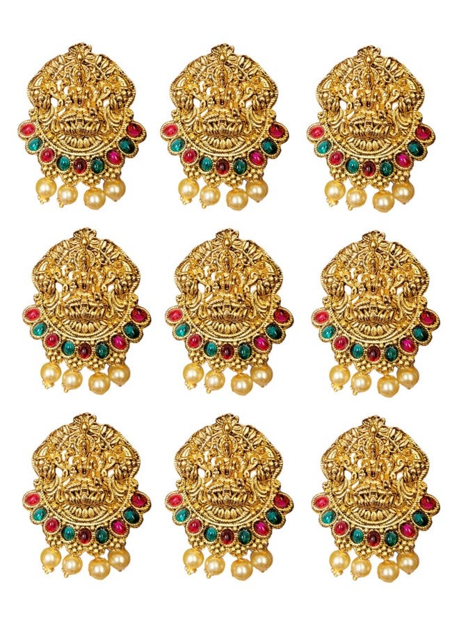 Arnavira Gold Plated Antique Hair Jewellery Choti Jadai Billai,Hair Brooch With Hook Temple Jadai Wedding Bridal Jewellery - Image 1