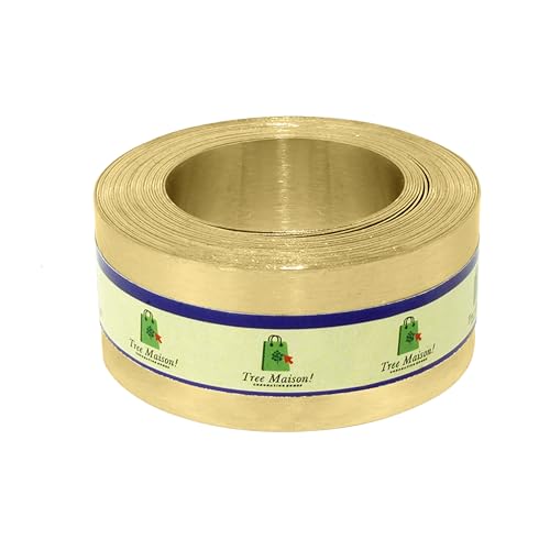 TREE MAISON CORONATING HOMES Brass Strip | Width-1 Inch | Thickness - 0.2mm | Length-12 Feet Approx | Zone Balancing |Toilet Correction | Main Entrance | Brass Strip for Vastu | Pack of 1 - Image 1