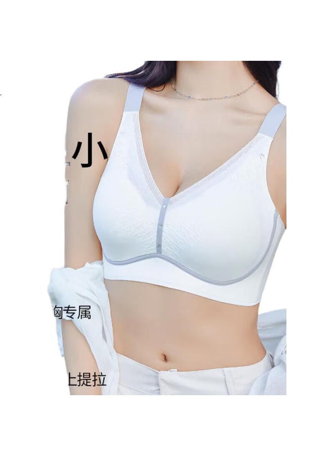 Gracewell Adjustable Push-Up Bra For Large Busts, Minimizes Side Bulges, Seamless Bra With Side Support To Prevent Sagging - Off-White, 2Xl - Image 1