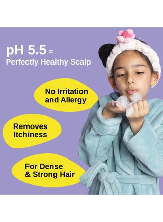 Junior Gentle Cleansing Shampoo for Kids from 5-12 Years Tear-Free & Hypoallergenic pH 5.5 Coconut Milk Protein, Almond Oil, Vitamin E & Strawberry Vegan, 250 ml - view 3
