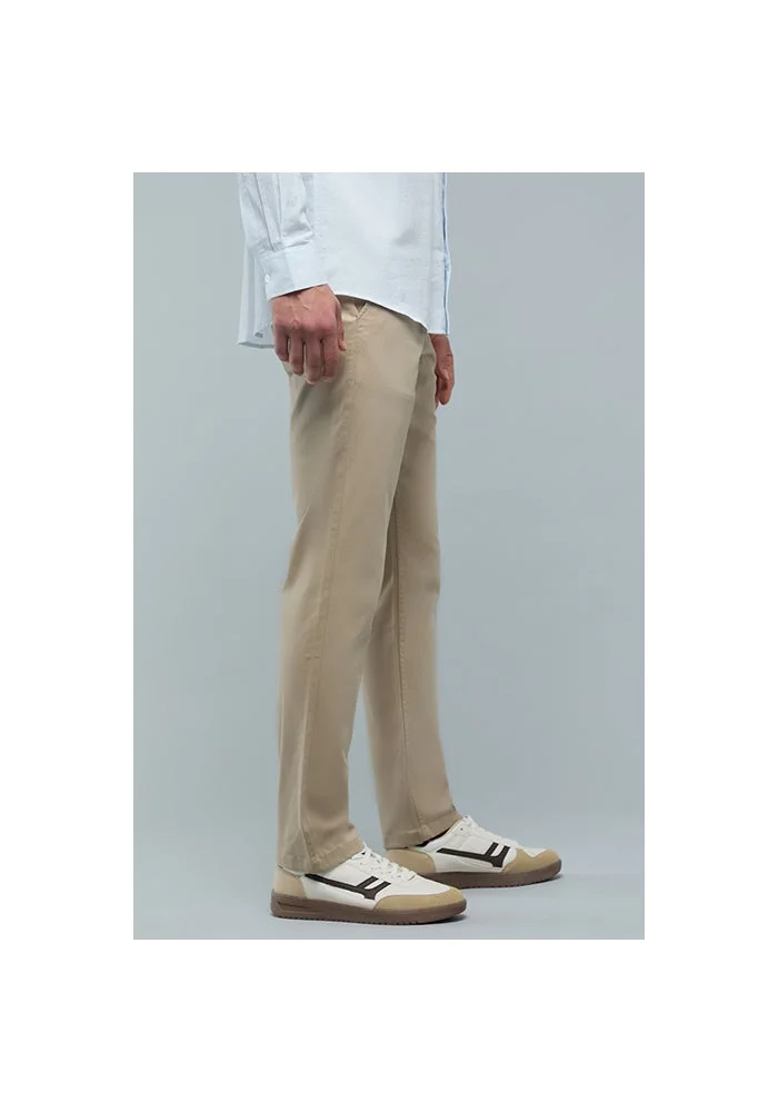R&b  Solid Slim Fit Pants with Button Closure for Men | Best Price UAE
