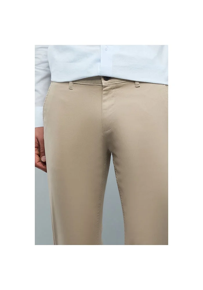 R&b  Solid Slim Fit Pants with Button Closure for Men | Best Price UAE