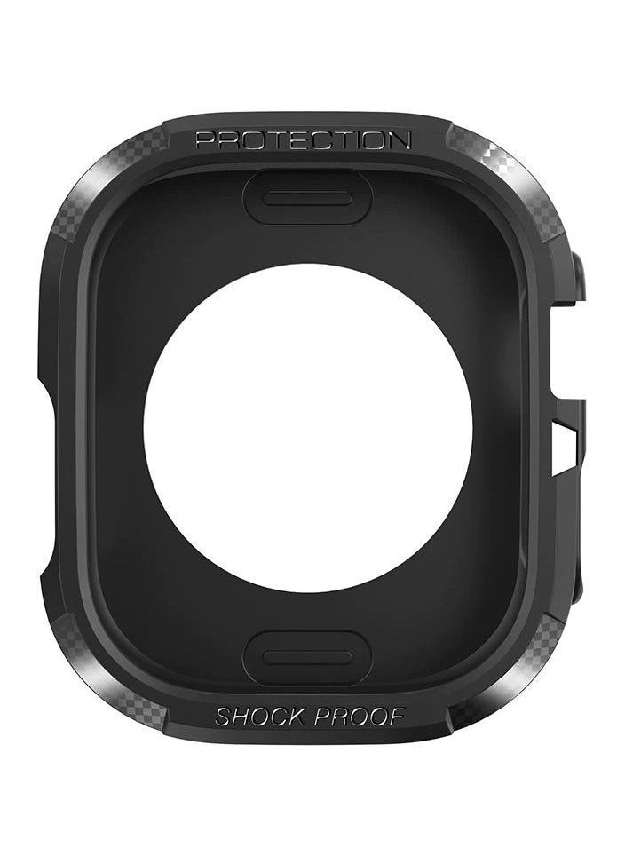 HEXABEX Apple Watch Ultra Case Shockproof Case for Apple Watch Ultra 49MM, Protective Silicone Armour TPU Case Black  - Image 3