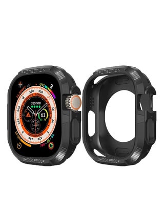 Apple Watch Ultra Case Shockproof Case for Apple Watch Ultra 49MM, Protective Silicone Armour TPU Case Black - pzsku/Z10A0A9CF03E003E1018BZ/45/_/1672383638/eba41de6-36d3-4c44-9083-ff9dc1bbef77