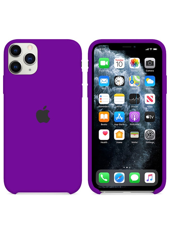CATANES - iPhone 11 Pro Max Case Slim Silicone Case Soft Anti-Scratch Full Body Shockproof Protective Case Cover Purple - Image 1