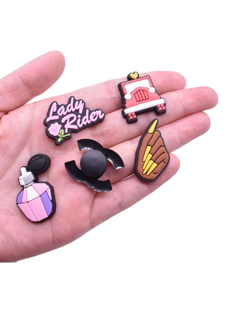 Zikra 39Piece Shoe Charms Fits for Clog Shoes Shoe Decoration Charms Party Gift for Kids Girls Women Mack-up Party Favors Birthday Gifts - Image 3