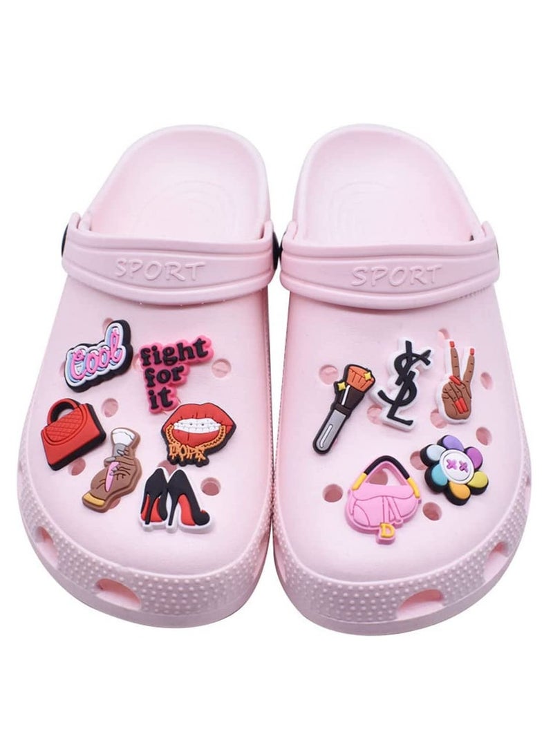 Zikra 39Piece Shoe Charms Fits for Clog Shoes Shoe Decoration Charms Party Gift for Kids Girls Women Mack-up Party Favors Birthday Gifts - Image 2