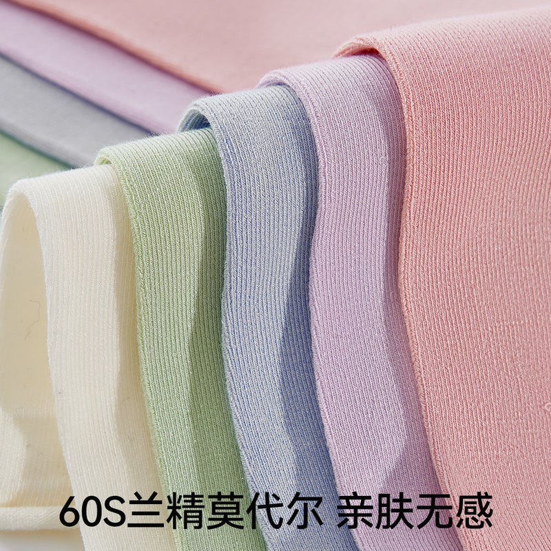 Stacked Socks Women'S Summer Thin Antibacterial Deodorant Modal Ice Silk Socks Solid Color Ice Socks - Image 5
