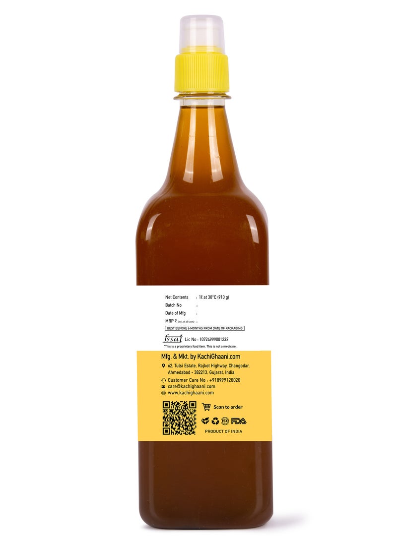 KachiGhaani.com Truly Cold Pressed Black Mustard Oil | 100% Pure & Natural | Strong Aroma & Authentic Taste | 1L - Image 3