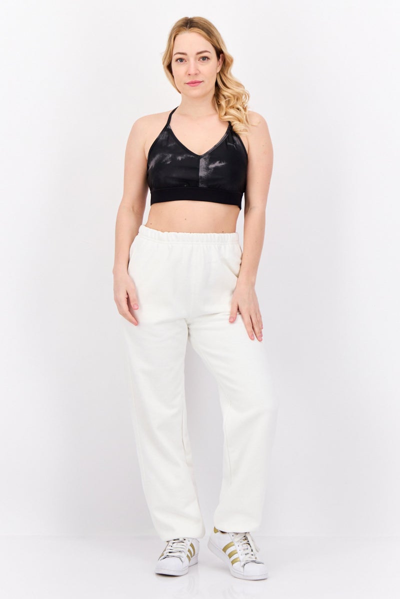 PUMA Women Brand Logo Non-Padded Sports Bra, Black - Image 4