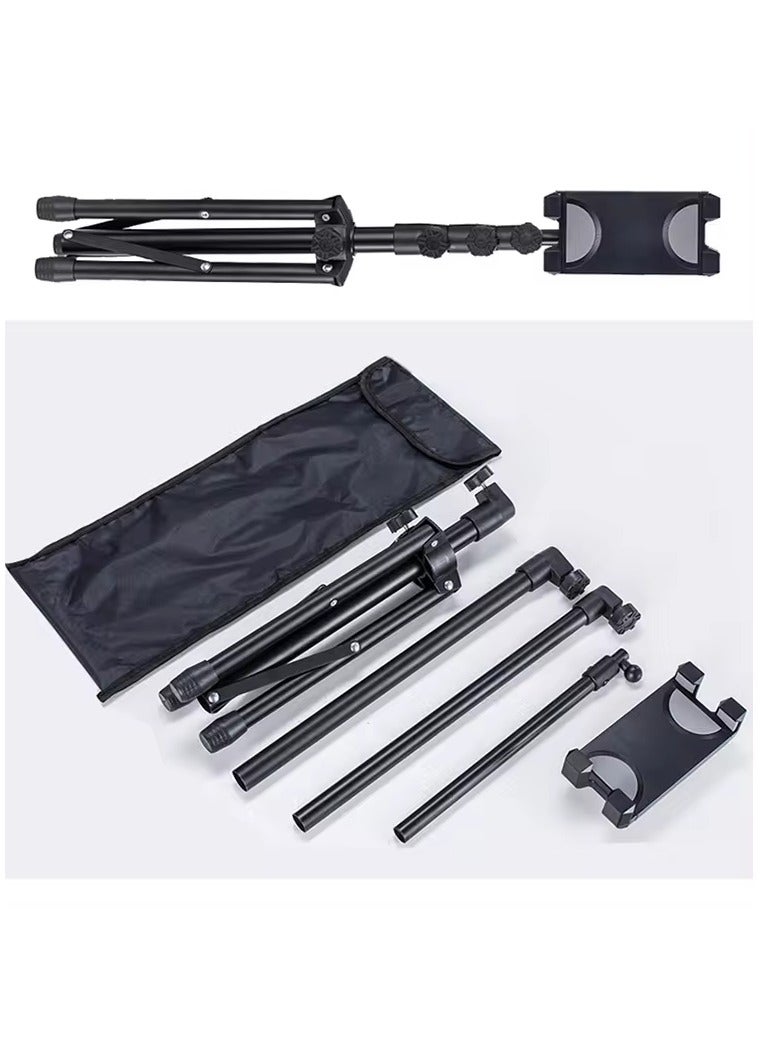 iPad Tripod Stand Adjustable iPad Floor Stand with 360° Rotation iPad Holder Mount Tablet Tripod Stand - Image 1