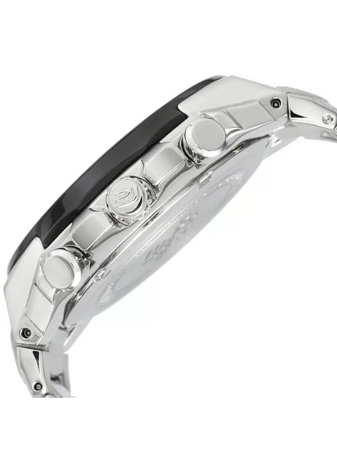 Casio Edifice Chronograph Men’s Watch – Black Dial, Silver Stainless Steel Strap (EF-554SP-1A) - Image 3