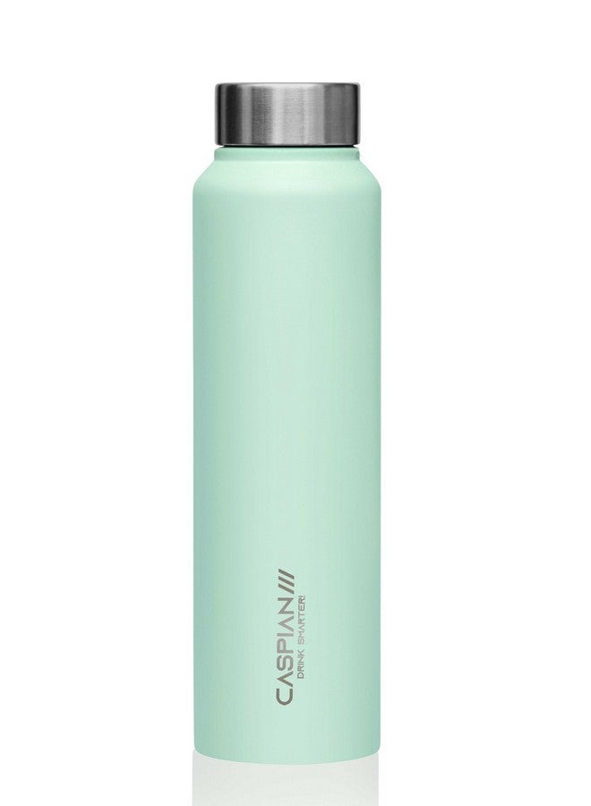 CASPIAN /// Astra Stainless Steel Water Bottle 1 Ltr (Litre) For Fridge, Home, Office, School, Gym-Ideal For Adults, Men, Women, Kids, Boys, Girls-1000Ml Leakproof, Rust Free, Eco-Friendly, Mist Green - Image 1