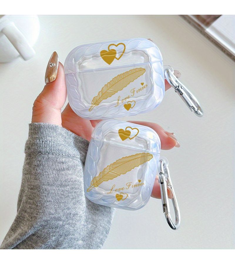 Transparent Wave Texture Shockproof Case For AirPods 3 - Image 3
