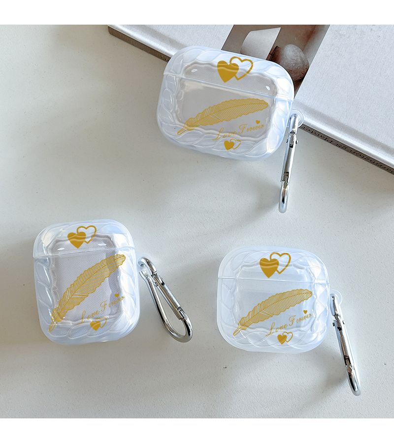 Transparent Wave Texture Shockproof Case For AirPods 3 - Image 1