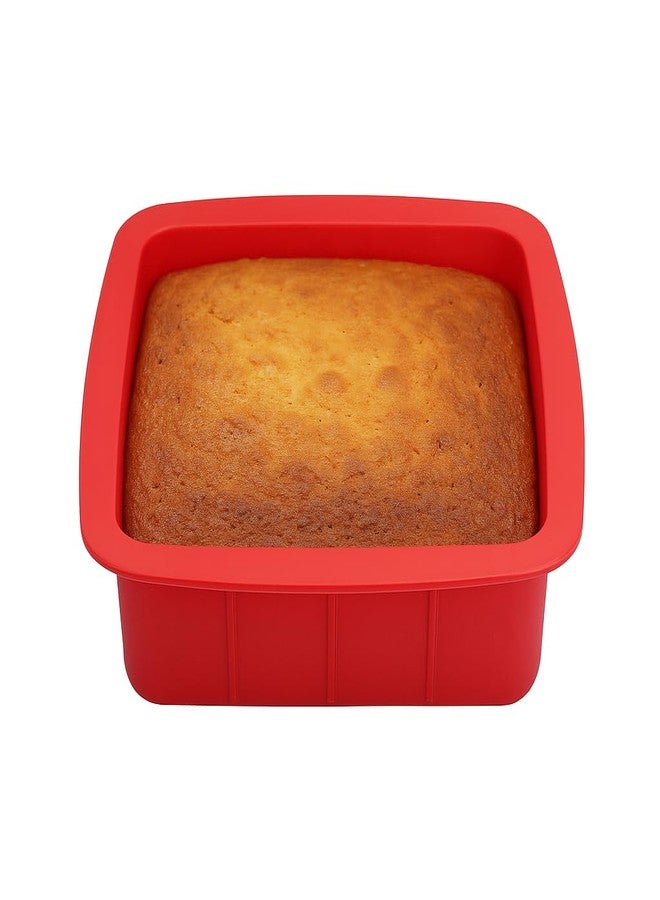 Esslly Cake Silicone Mould (6 x 2½ inch Square) | 500g | Premium Food-Grade | Multipurpose for Baking, Soap, Chocolate, Candle Making | BPA-Free, Non-Toxic | Made in India - Image 1
