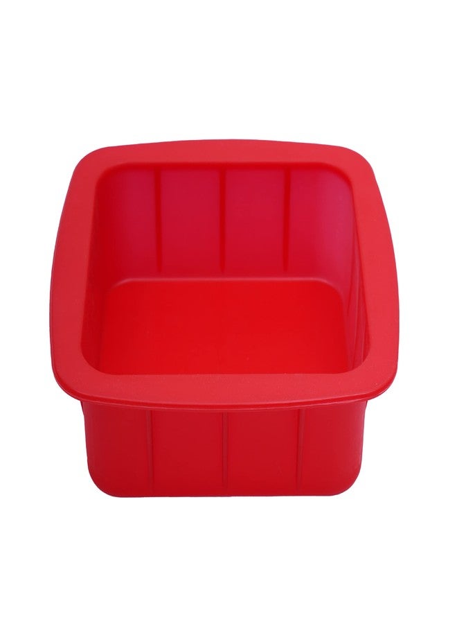 Esslly Cake Silicone Mould (6 x 2½ inch Square) | 500g | Premium Food-Grade | Multipurpose for Baking, Soap, Chocolate, Candle Making | BPA-Free, Non-Toxic | Made in India - Image 2