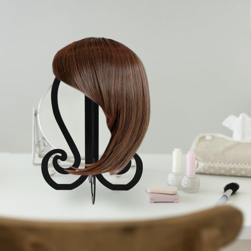 Portable Lightweight Wig Display Stand Plastic Holder For Styling Drying Travel Shop Use - Image 4