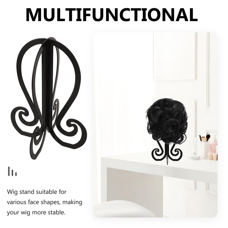 Portable Lightweight Wig Display Stand Plastic Holder For Styling Drying Travel Shop Use - Image 5