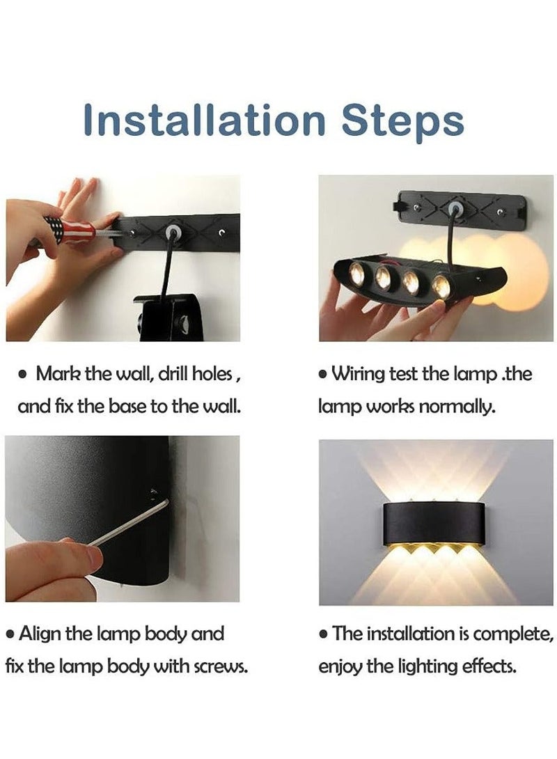 Firasa Modern RGB LED Wall Light 1500lm IP65 Waterproof Color Changing Wall Lamp for Outdoor Garden Party  Indoor Mood Lighting - Image 4