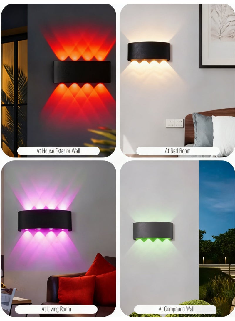 Firasa Modern RGB LED Wall Light 1500lm IP65 Waterproof Color Changing Wall Lamp for Outdoor Garden Party  Indoor Mood Lighting - Image 1
