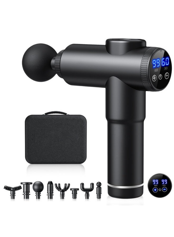 99 Level Massage Gun Usb Rechargeable 8 Heads Ultra-quiet And Powerful Motor Relax Deep Tissue Muscle Relaxation Massager Fascia Massager For Back Neck Pain Relief - Image 1