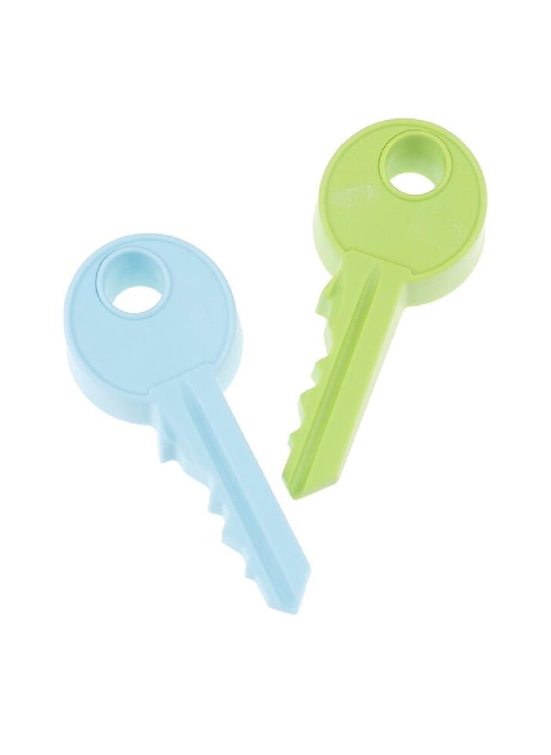 Prostuff.in Prostuffin 2 Pcs NonSlip Door Open Flexible Protector Key Shape Door Stopper Multi Color  - Image 2