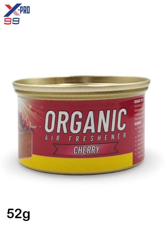 X99-Pro Organic Cherry Air Freshener 52g Long-Lasting Odor Control for Car, Home, & Office - Leak-Proof Can for Dashboard & Cup Holders in SUV/Sedan. Versatile Multi-Use Freshener with All-Weather Performance & Natural Fragrance. - Image 1