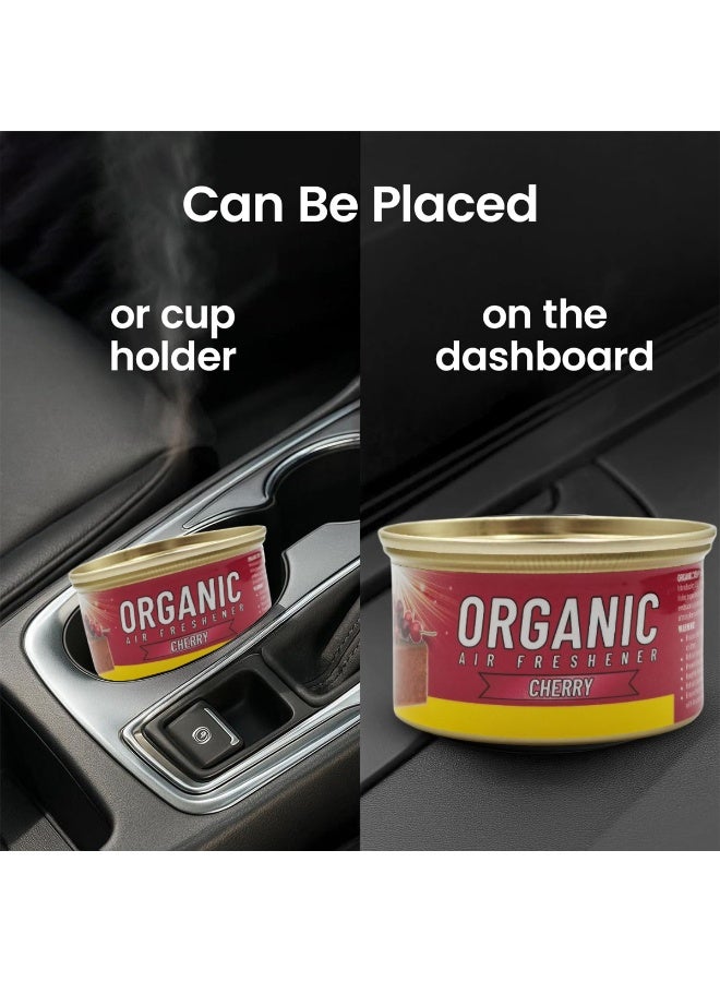 X99-Pro Organic Cherry Air Freshener 52g Long-Lasting Odor Control for Car, Home, & Office - Leak-Proof Can for Dashboard & Cup Holders in SUV/Sedan. Versatile Multi-Use Freshener with All-Weather Performance & Natural Fragrance. - Image 3