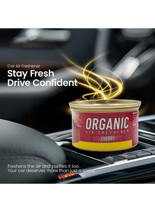 X99-Pro Organic Cherry Air Freshener 52g Long-Lasting Odor Control for Car, Home, & Office - Leak-Proof Can for Dashboard & Cup Holders in SUV/Sedan. Versatile Multi-Use Freshener with All-Weather Performance & Natural Fragrance. - Image 2