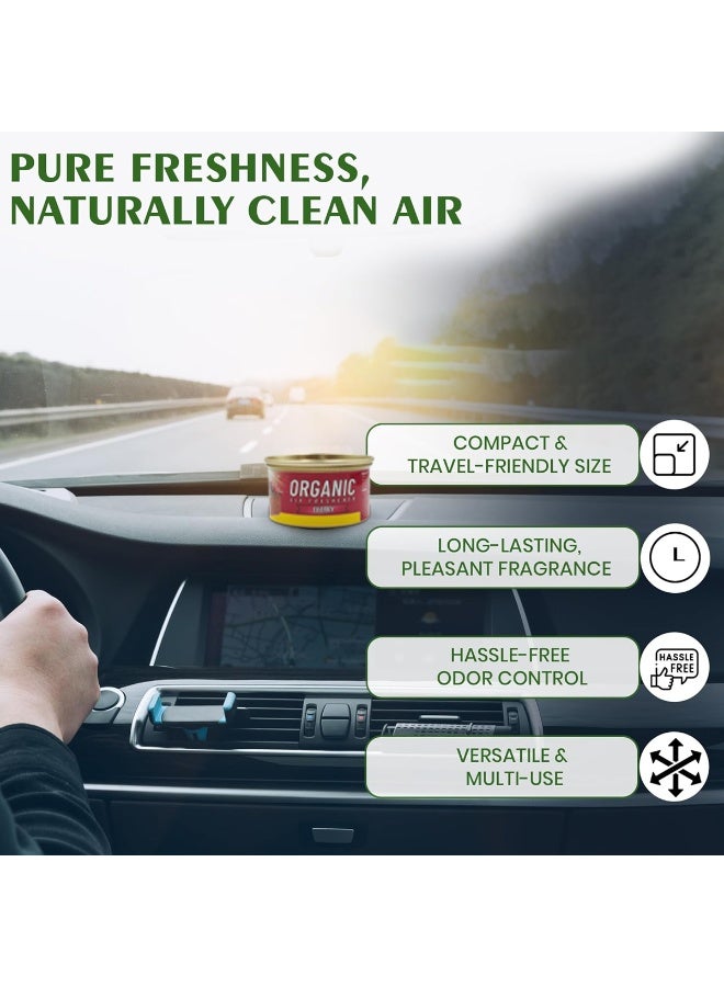 X99-Pro Organic Cherry Air Freshener 52g Long-Lasting Odor Control for Car, Home, & Office - Leak-Proof Can for Dashboard & Cup Holders in SUV/Sedan. Versatile Multi-Use Freshener with All-Weather Performance & Natural Fragrance. - Image 5