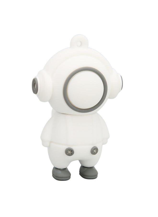 Thoraya PVC Music Man Cartoon USB Flash Drive Car High Speed USB Flash Drive White 64G  - Image 3