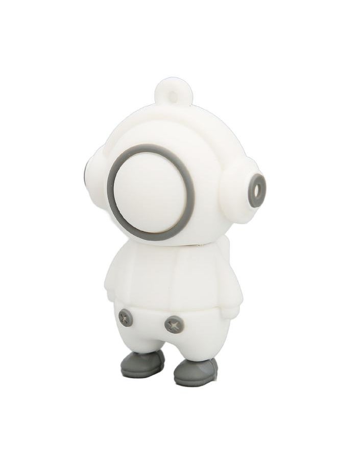 Thoraya PVC Music Man Cartoon USB Flash Drive Car High Speed USB Flash Drive White 64G  - Image 2