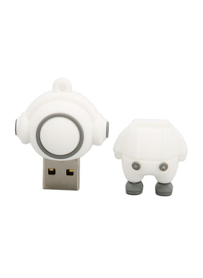 Thoraya PVC Music Man Cartoon USB Flash Drive Car High Speed USB Flash Drive White 64G  - Image 5