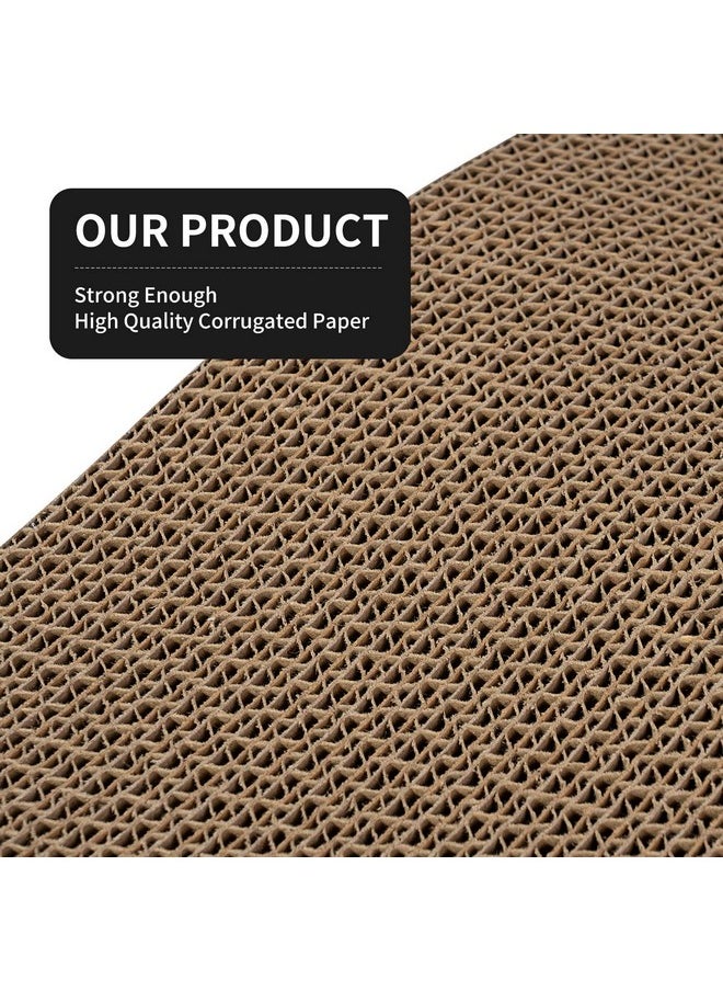 VARWANEO - VARWANEO Cat Scratcher Cardboard Cat Scratch Pad Cat Scratching Pad with Premium Scratch Textures Design Wave Curved Shape Durable Reversible Cardboard Cat Toys - Image 1