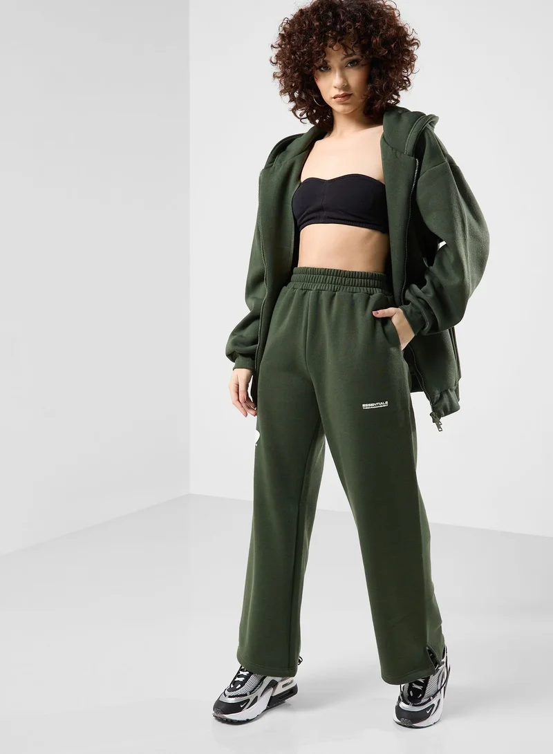 The Giving Movement Space Printed Wide Leg Joggers