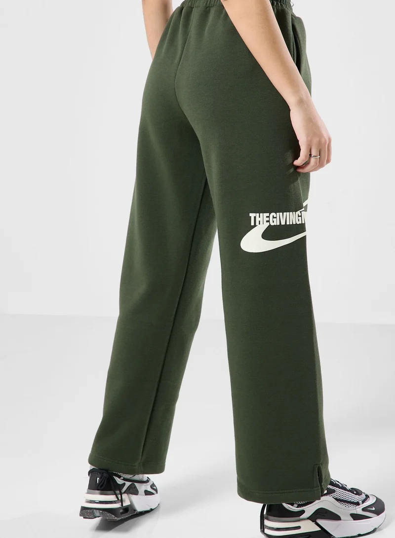 The Giving Movement Space Printed Wide Leg Joggers