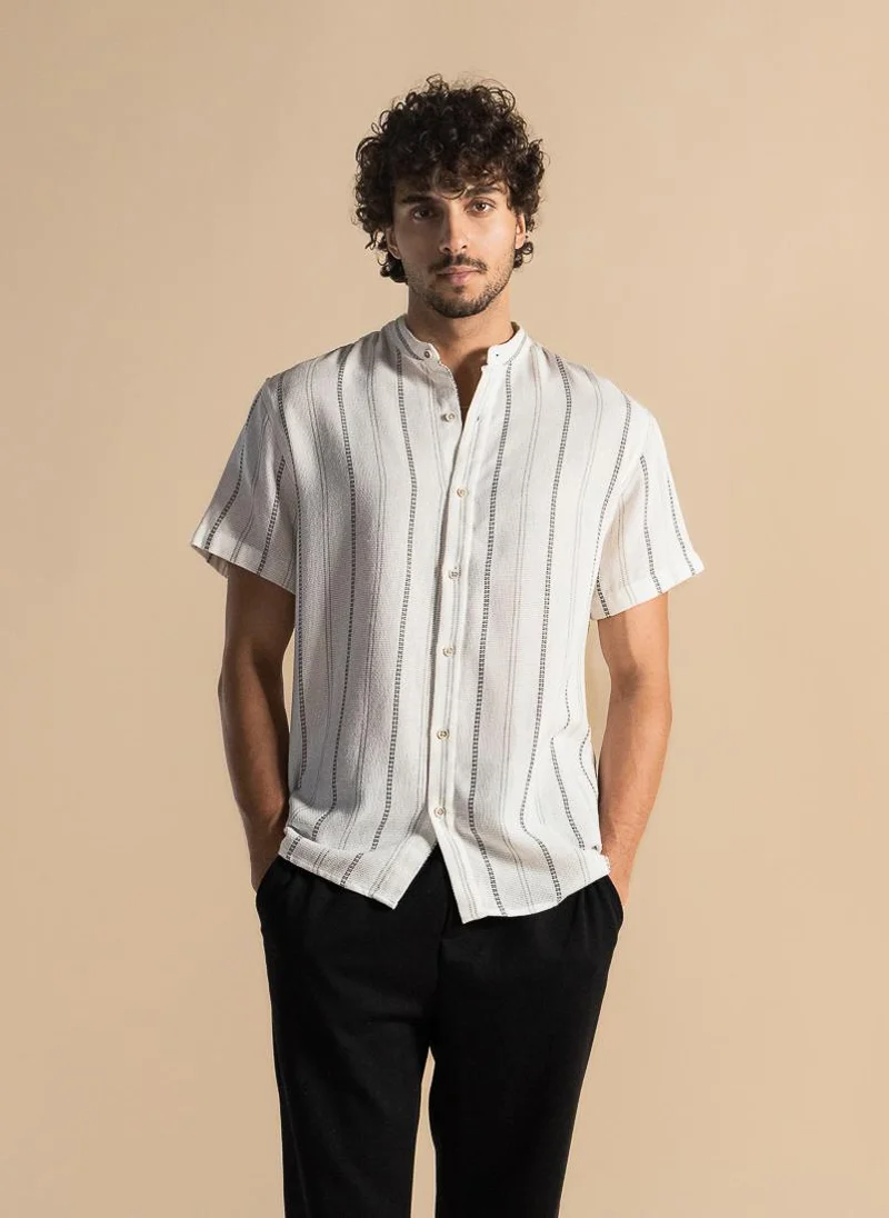 شايبس KNITTED STRIPED SHIRT