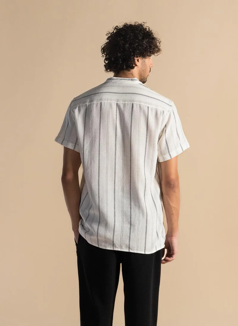 شايبس قميص مخطط محبوك