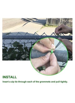 LINGWEI Artificial Faux Ivy Leaf Wall Grass Privacy Hedges Fence Screen Plastic Plant Fake Grass For Indoor Outdoor Balcony Garden Decoration(100x300cm)  - Image 4