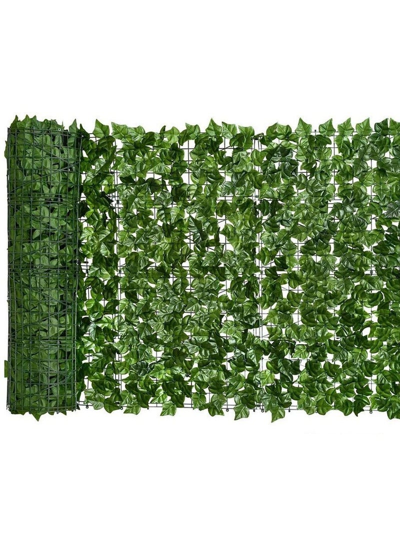 LINGWEI Artificial Faux Ivy Leaf Wall Grass Privacy Hedges Fence Screen Plastic Plant Fake Grass For Indoor Outdoor Balcony Garden Decoration(100x300cm)  - Image 1