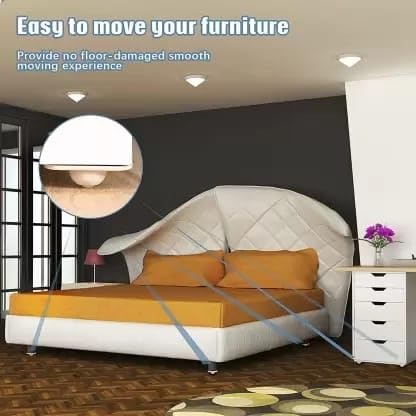 Bosney Furniture Durable Mini Swivel Casters Wheels 360 Degree Rotation Mobility Bottom Heavy Duty Wheels for Various Storage Boxes Set of 8 - Image 4