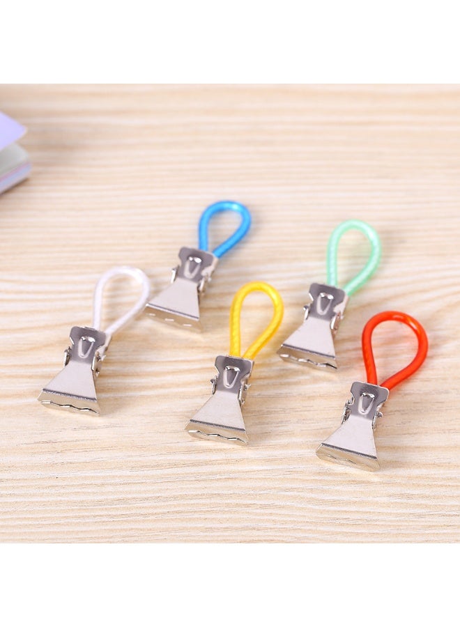 15PCS Tea Towel Clips, Metal Storage Clip with Hanging Ring, Multi-Color Kitchen & Bathroom Hangers for Home - Image 4