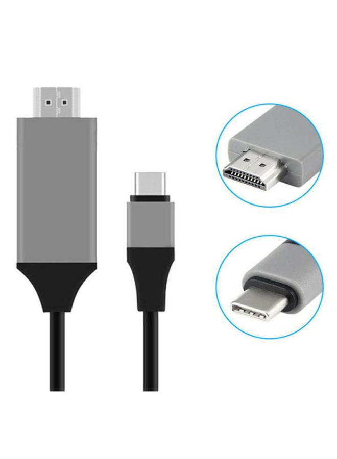 Neutral S8/s9 Mobile Phone To Tv Type-c To Hdmi Hd Same Screen Line Usb3.1 Android Projection Screen Line 4k - Image 4